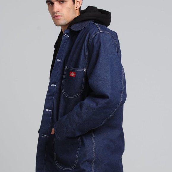 Dickies Blanket Lined Denim Chore Coat 